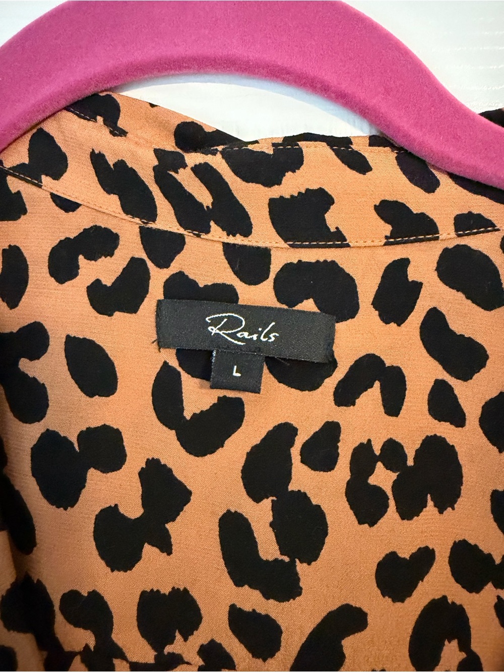 Leopard print Rails Shirt